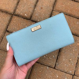 Kate Spade Seaside Blue Leather Cameron Wallet